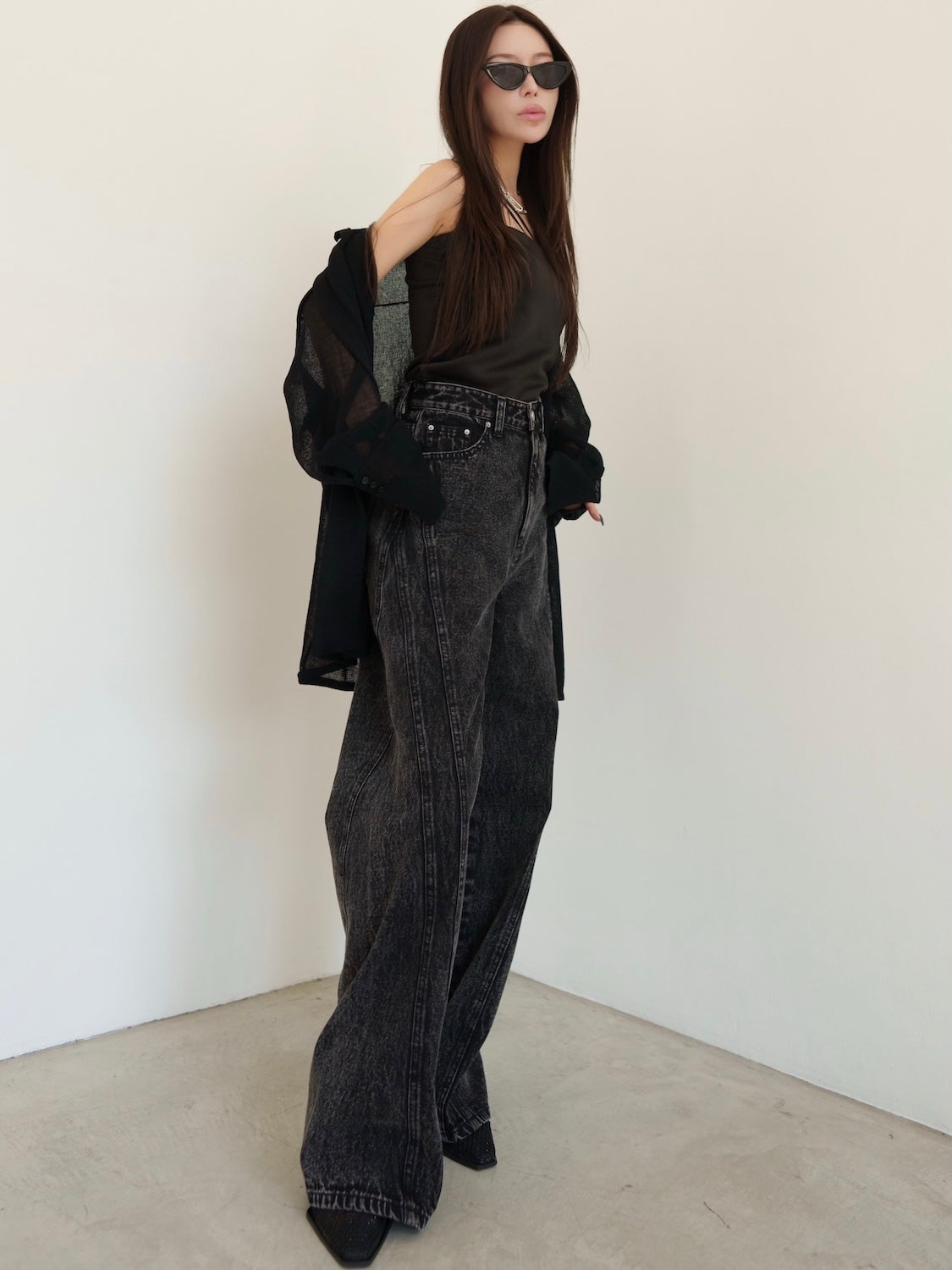 ダイアゴナル シーム ワイド DENIM