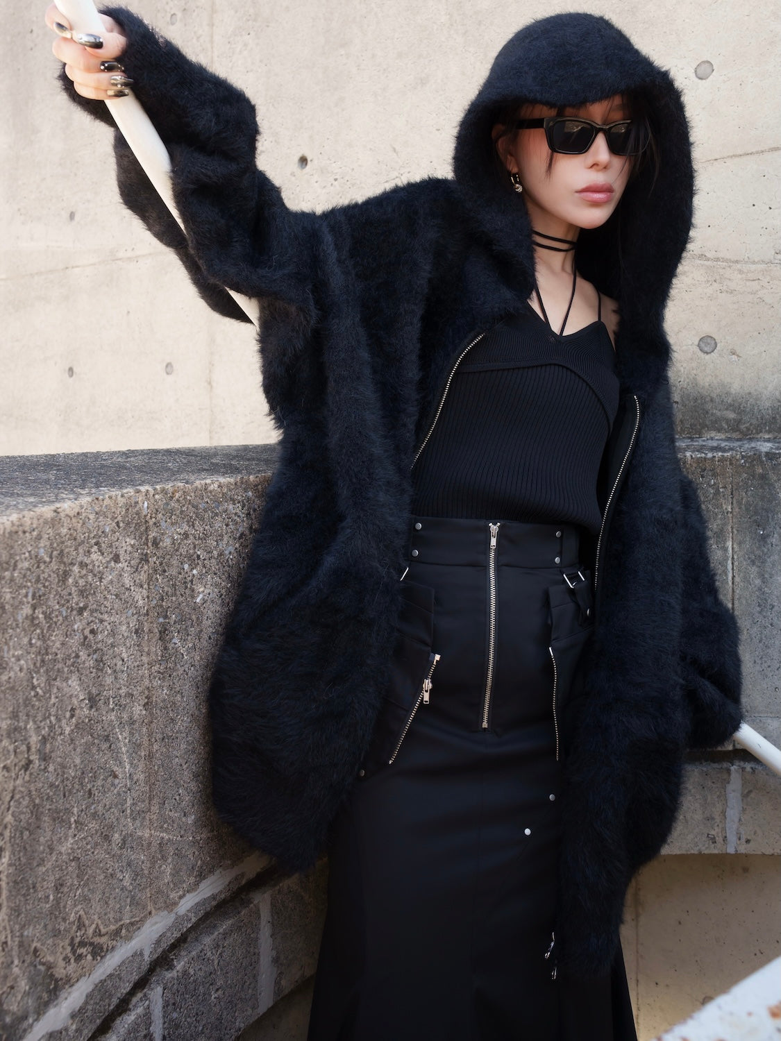 glam lips グロッシー ライトパファー JACKET グレー glam lips グロッシー ライトパファー JACKET グレー