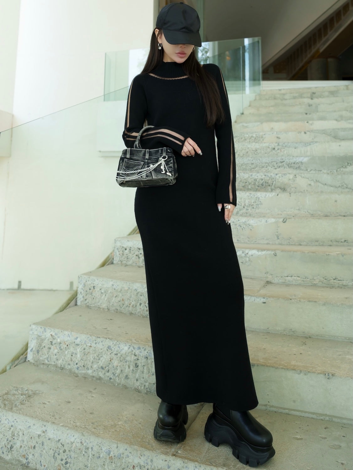 シアーライン KNIT ワンピース