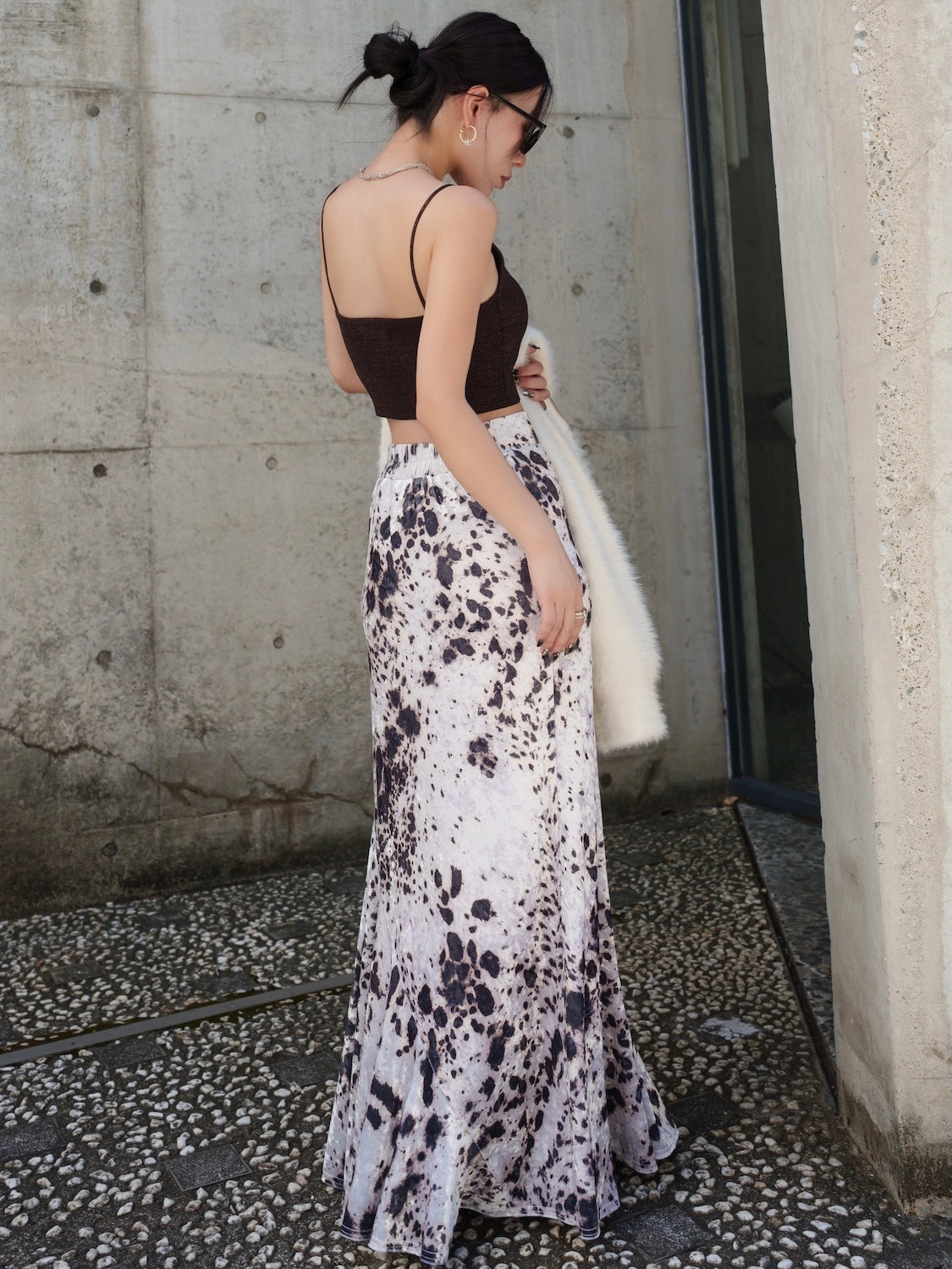 レオパード CRASH VELOUR マーメイドスカート