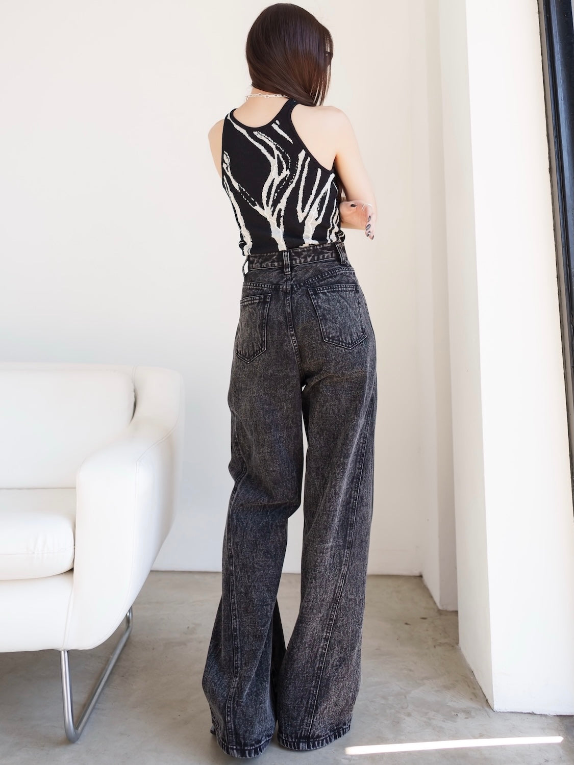 ダイアゴナル シーム ワイド DENIM