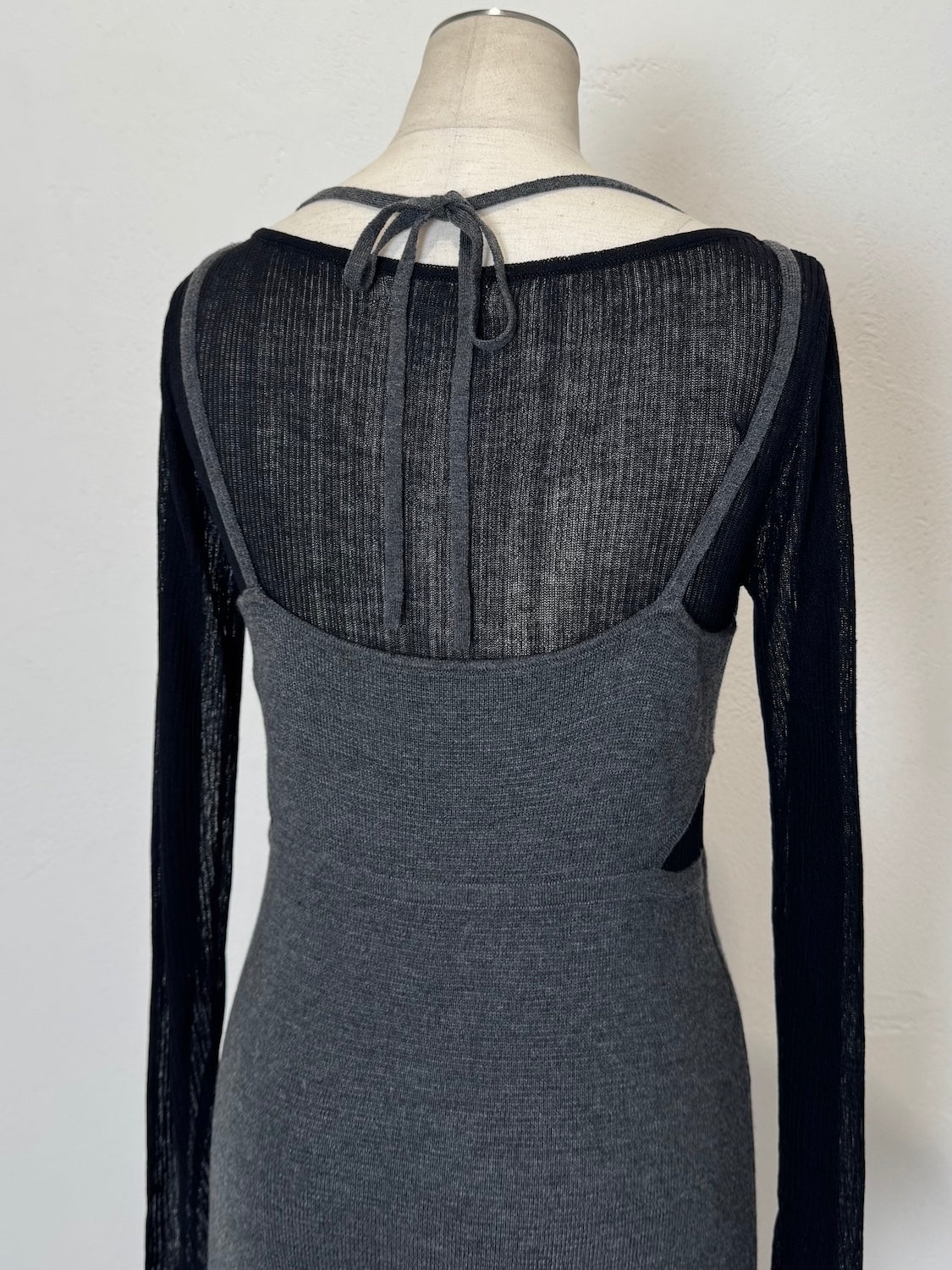 シアー ドッキング KNIT ワンピース
