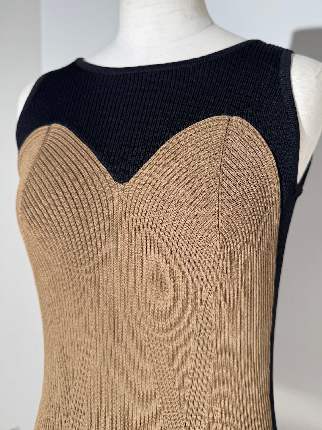 バイカラー KNIT ワンピース
