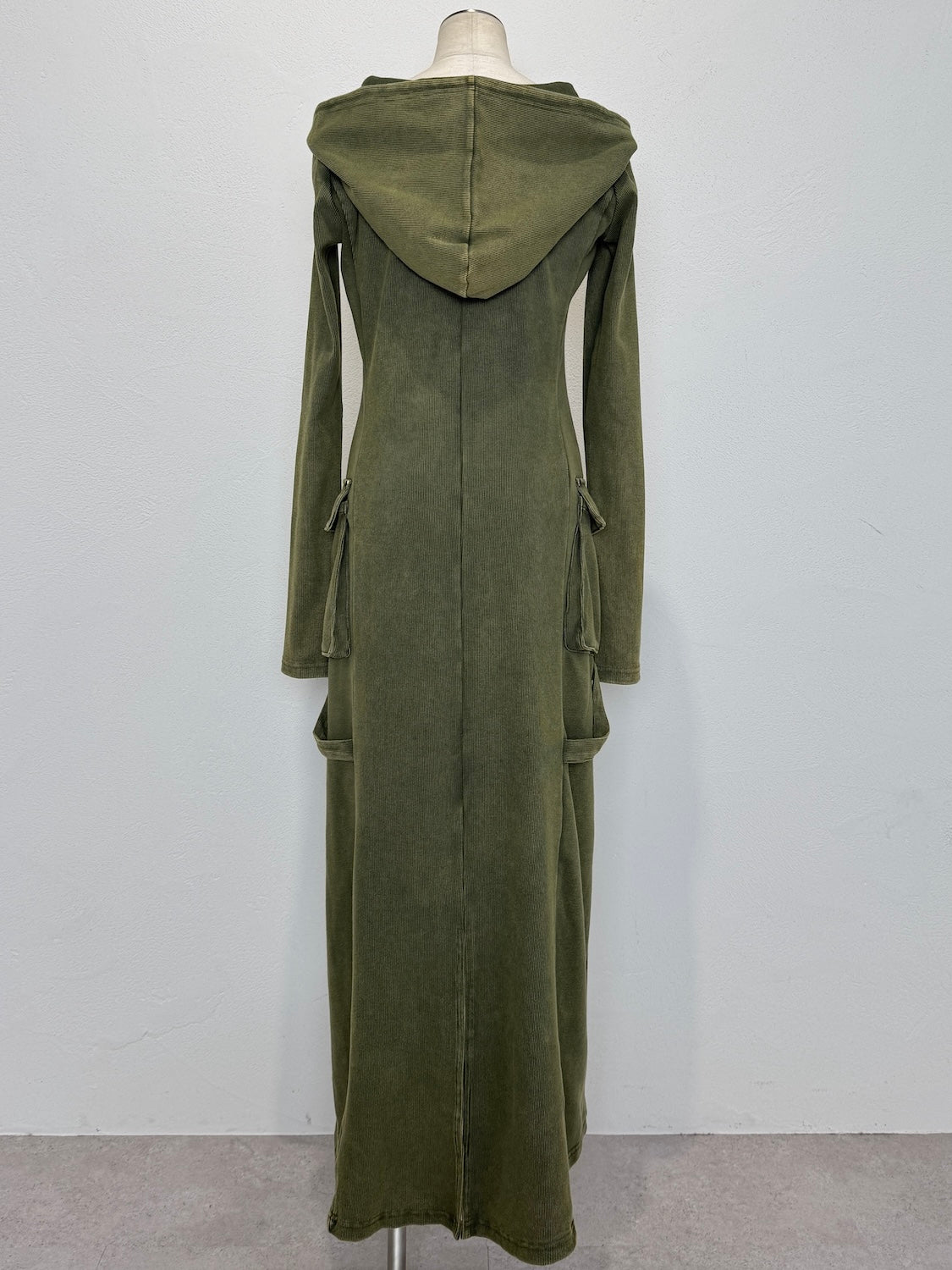 ピグメント Rib フーディー Zipワンピース