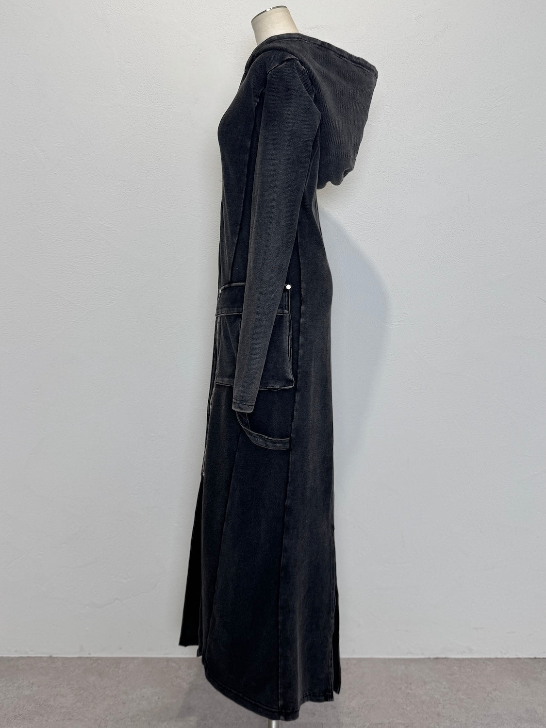 ピグメント Rib フーディー Zipワンピース