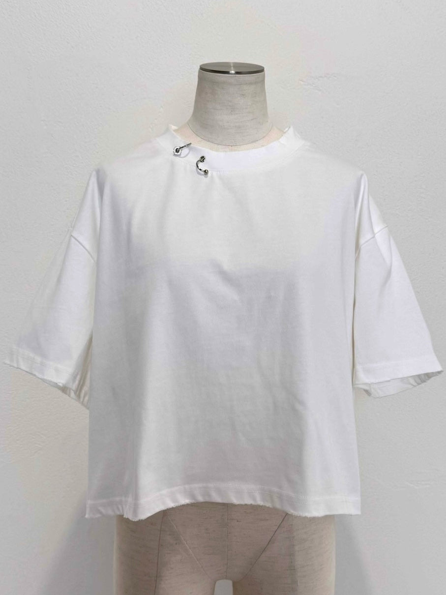 Short ピグメント ピアス Over TEE