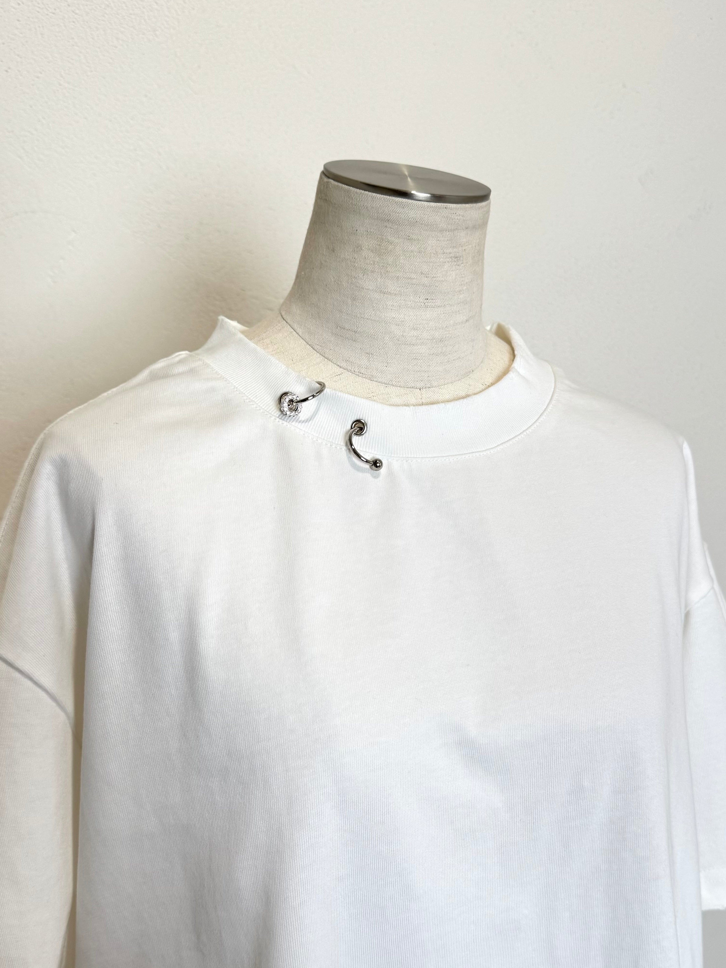 Short ピグメント ピアス Over TEE