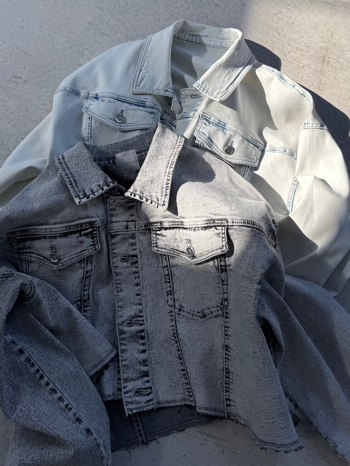 アシンメトリー DENIM ジャケット