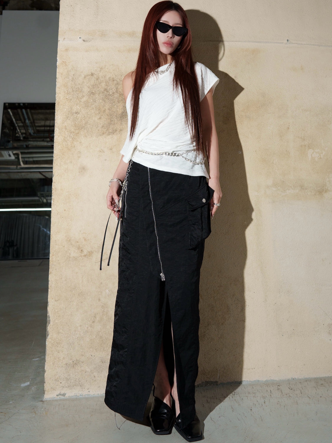 MODEL：159cm<br>着用サイズ：0