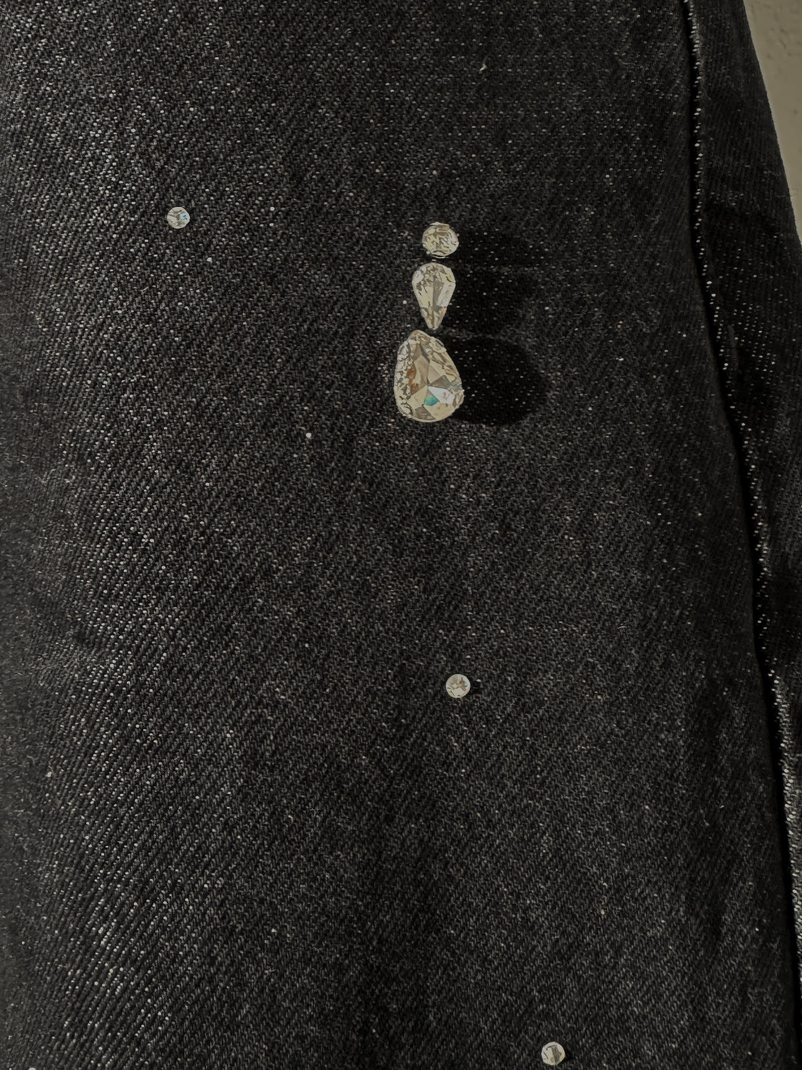 Multi ビジュー ワイド DENIM パンツ