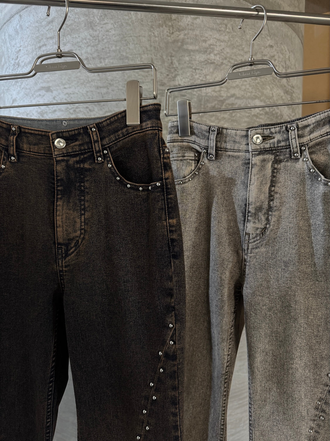 Multi スタッズ Stretch デニム