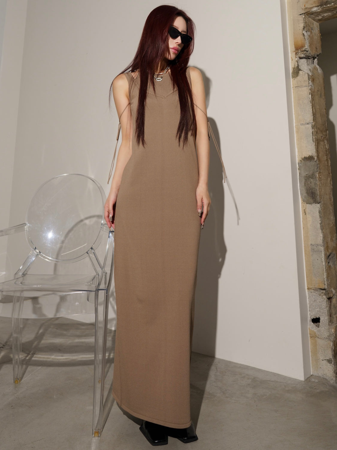 MODEL：159cm<br>COLOR：ベージュ