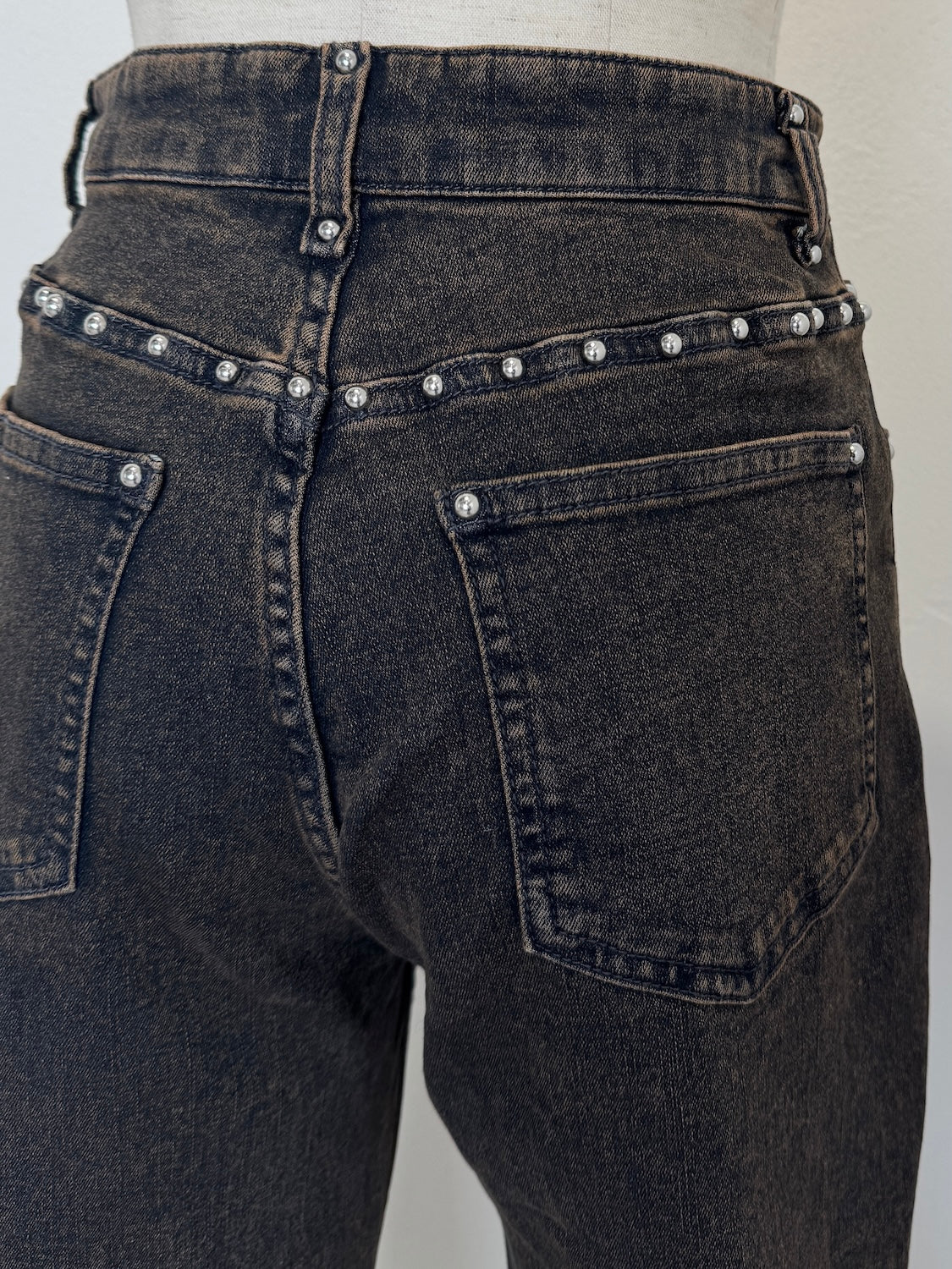 Multi スタッズ Stretch デニム