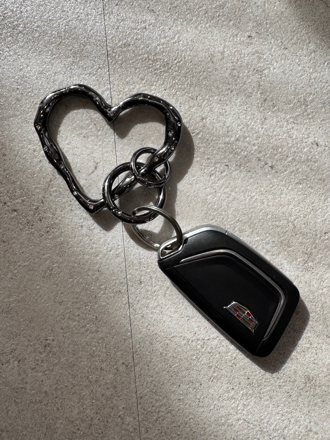 ストーン Heart キーリング