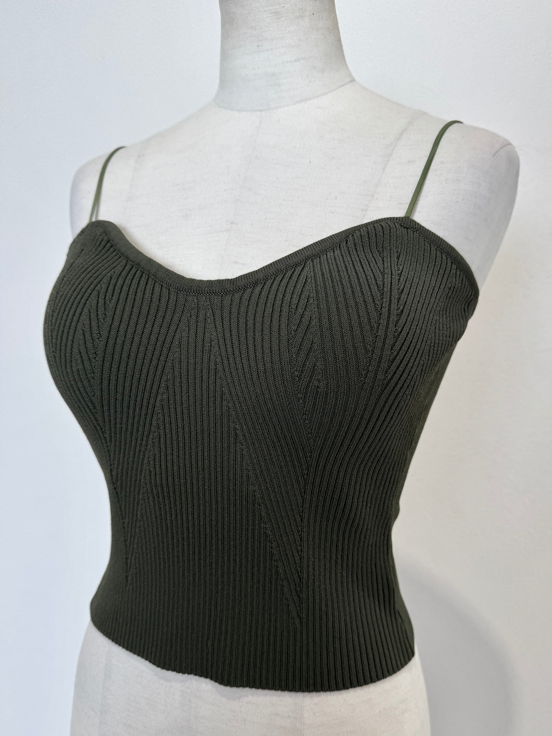 デザインリブ KNIT キャミソール