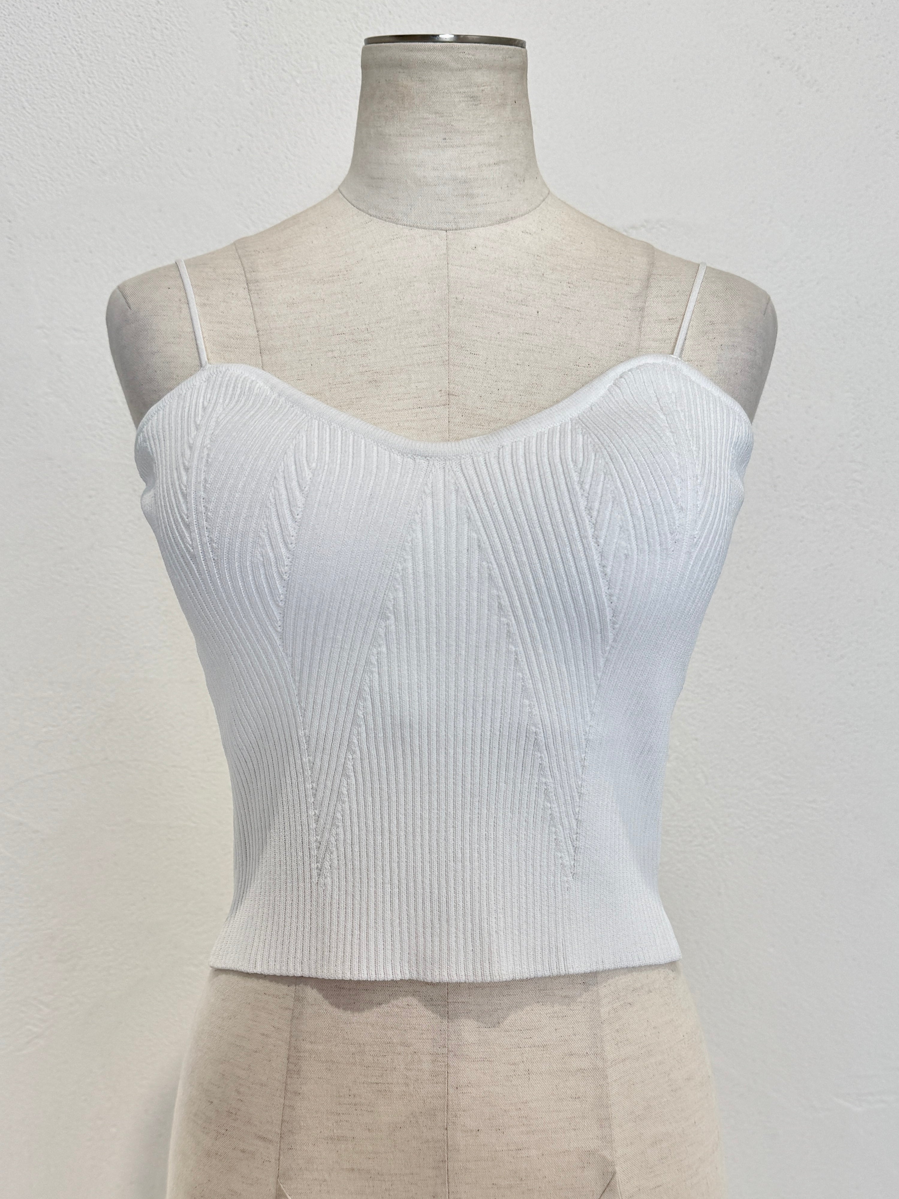 デザインリブ KNIT キャミソール