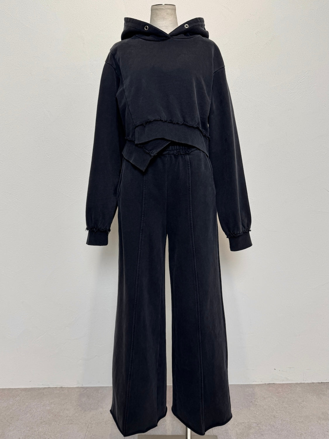 Washed カットオフ フーディー Set-up