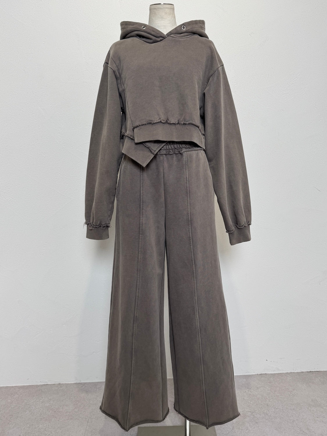 Washed カットオフ フーディー  Set-up