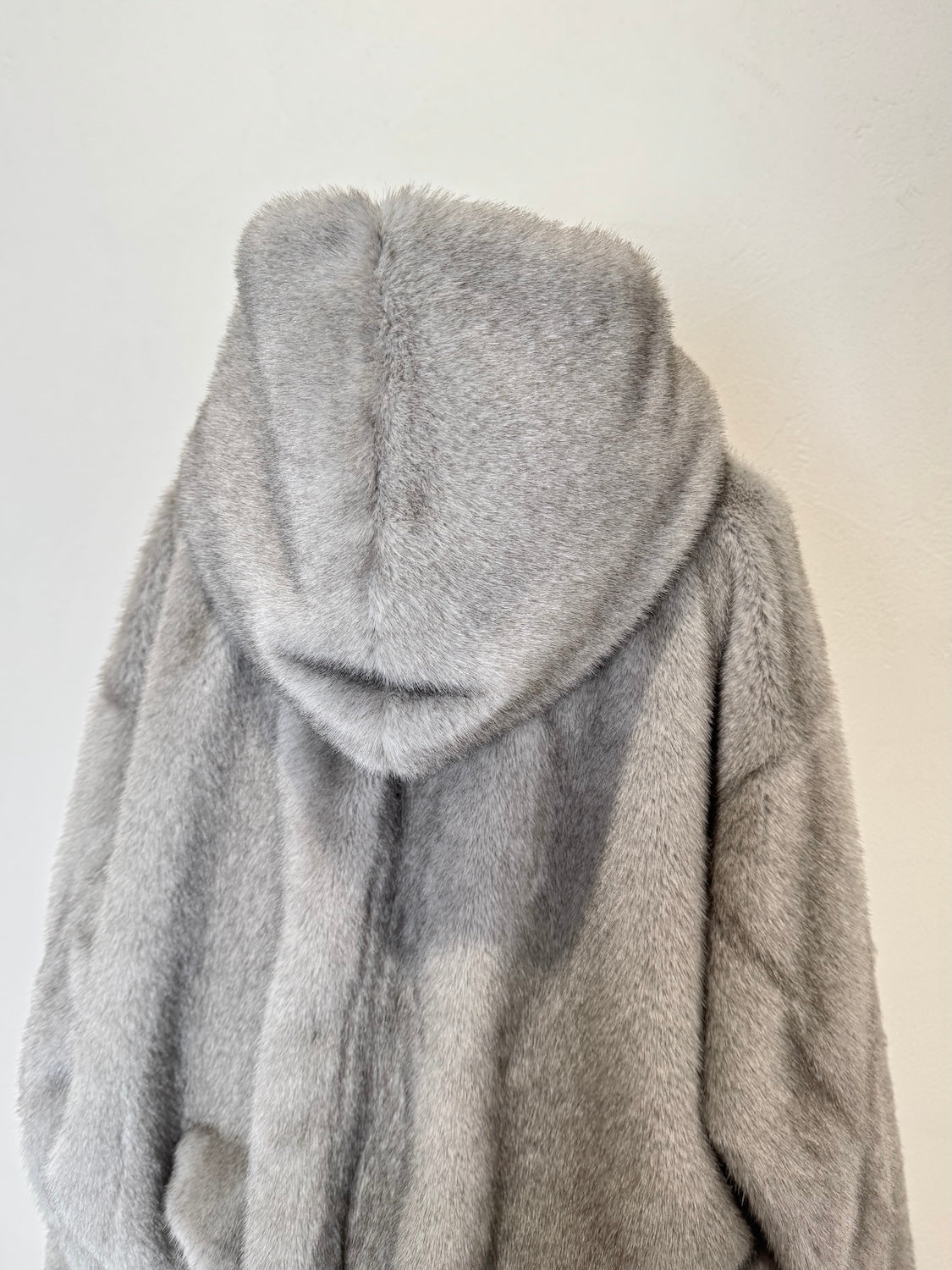 グラムリップス♡ FUR フーディー ヘムタック ブルゾン♡グレー Fur フーディー ヘムタック ブルゾン