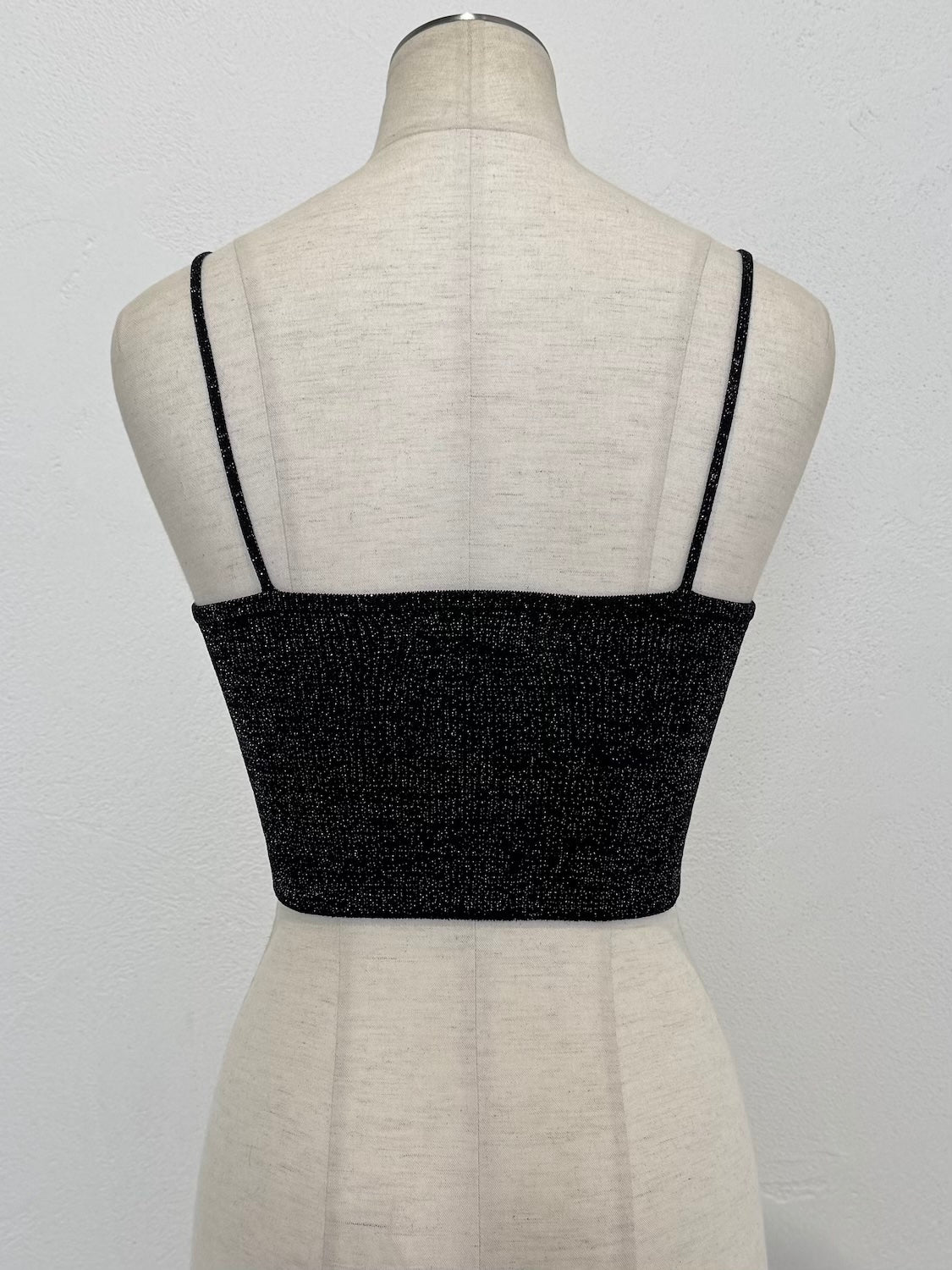 Short]Cup-in ラメ KNITキャミソール