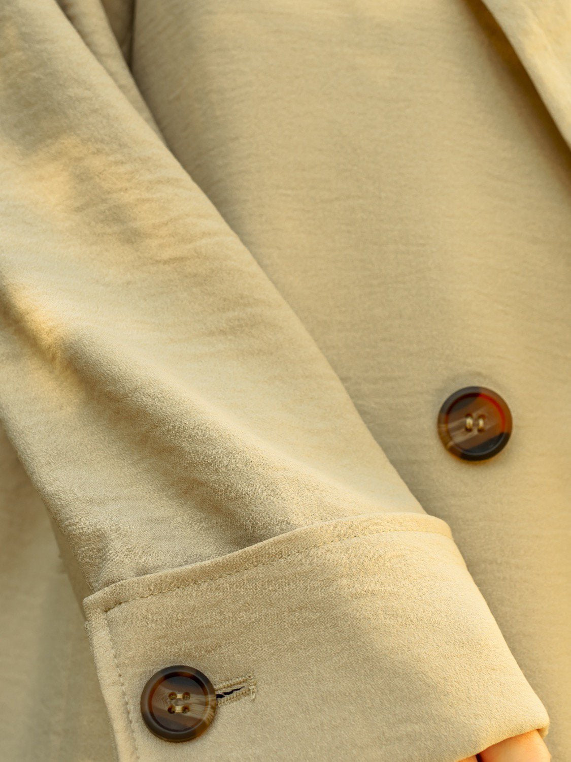 Georgette Pale Color Single Brest Jacket