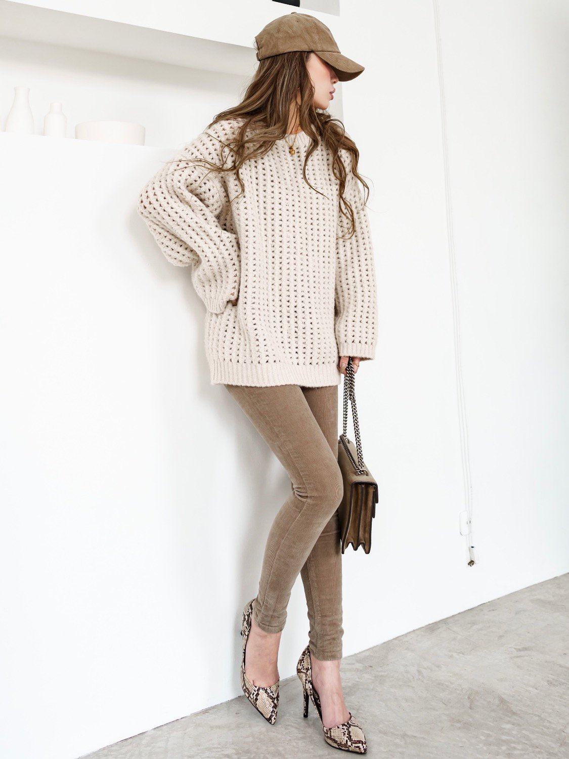 メッシュ Knit プルオーバー