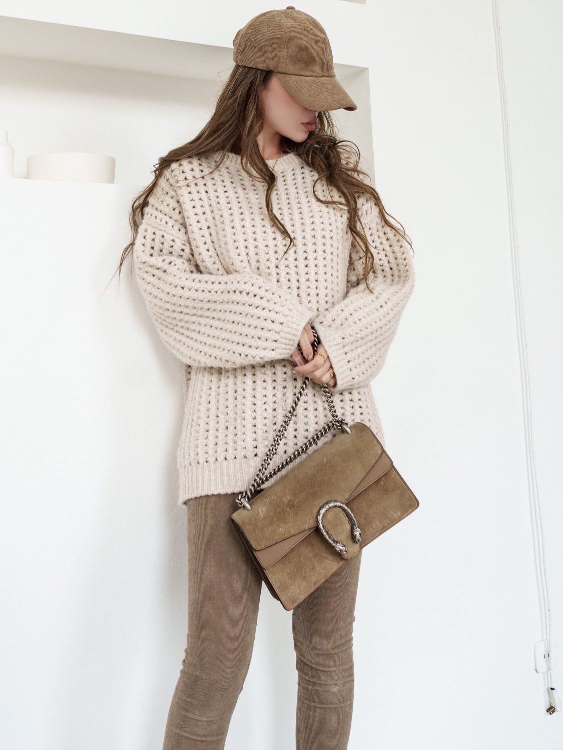 メッシュ Knit プルオーバー