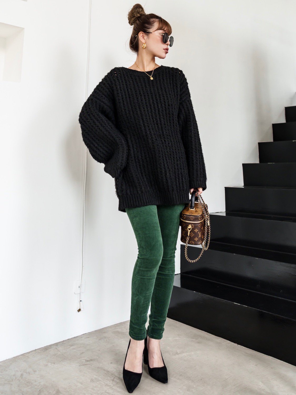 メッシュ Knit プルオーバー