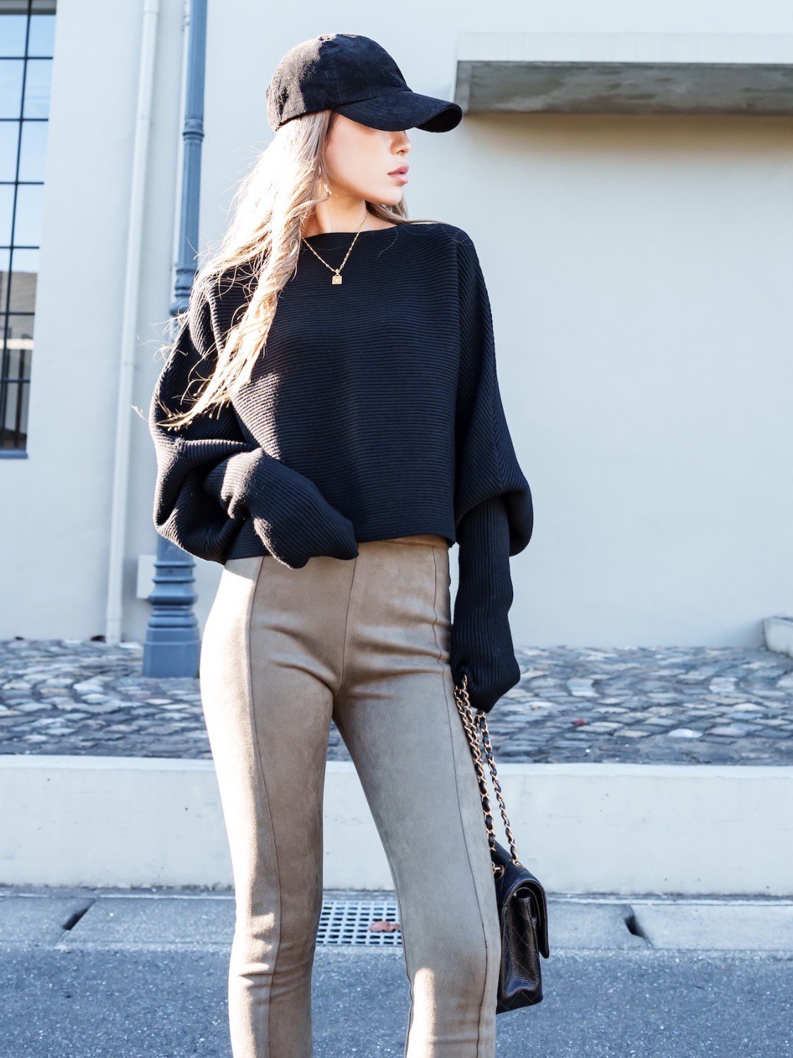 ドルマン リブニット Tops