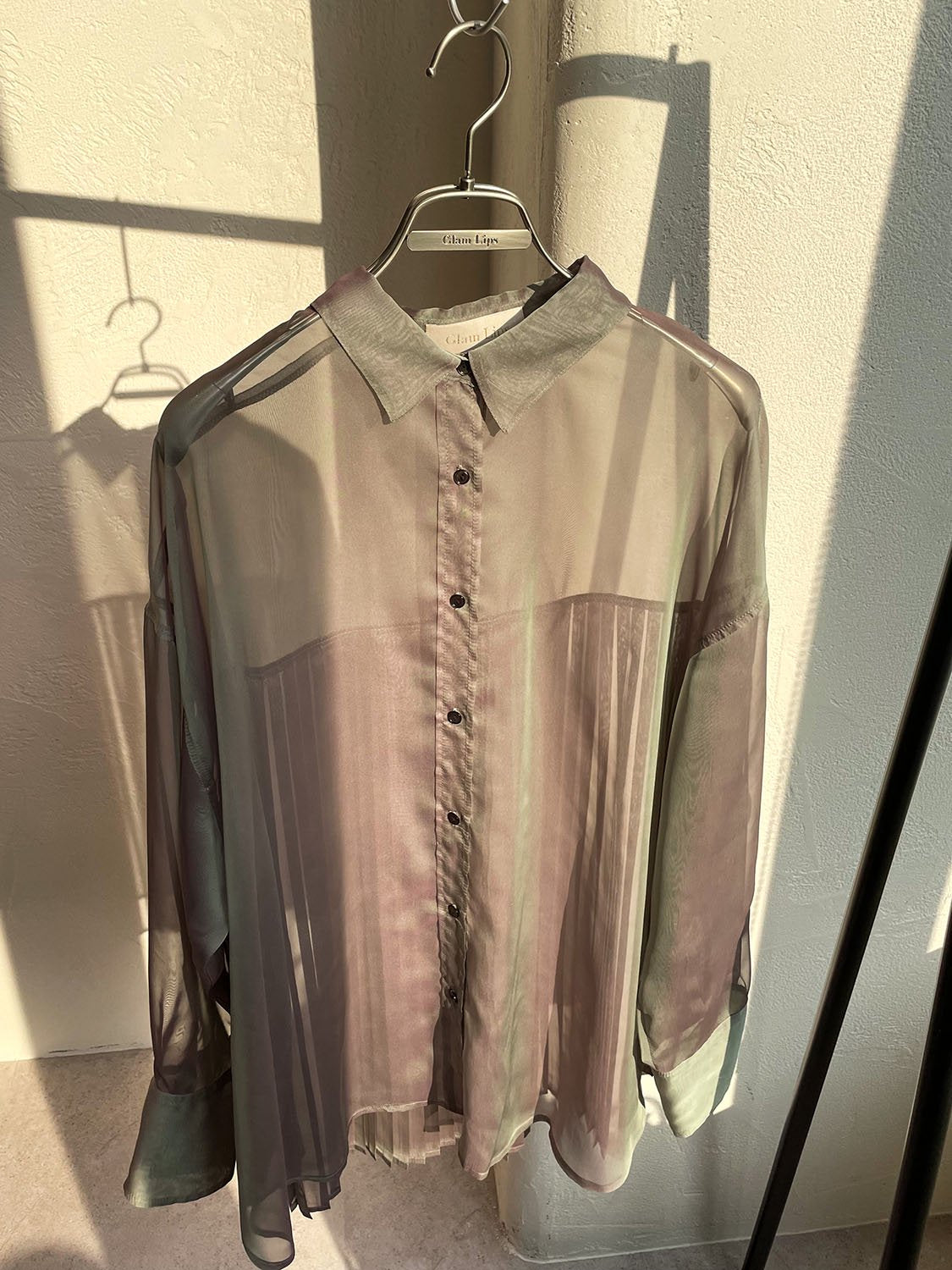 バックプリーツ シアー Shirt